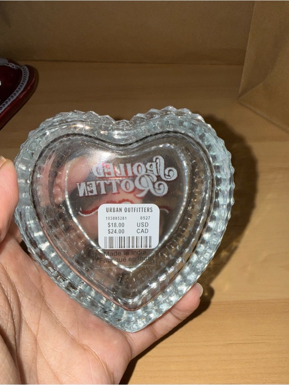 Love hurts Beveled glass trinket box - Picture 6 of 6